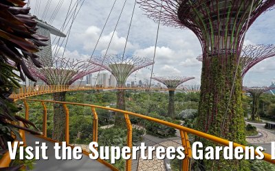 Visit the Supertrees Gardens by the Bay Singapore 30.01.2016
