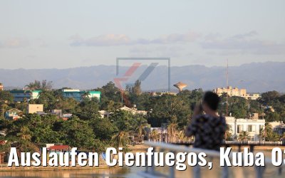 Auslaufen Cienfuegos, Kuba 03.12.2017