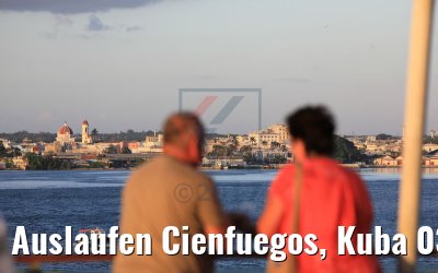 Auslaufen Cienfuegos, Kuba 03.12.2017