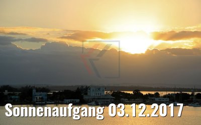 Sonnenaufgang 03.12.2017