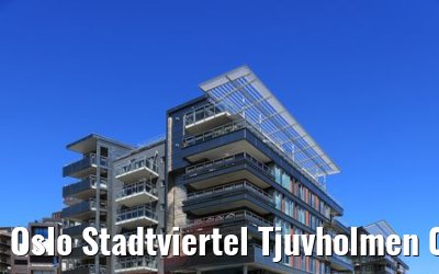 Oslo Stadtviertel Tjuvholmen 05.06.2018
