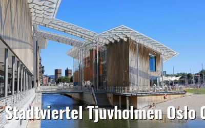 Stadtviertel Tjuvholmen Oslo 05.06.2018