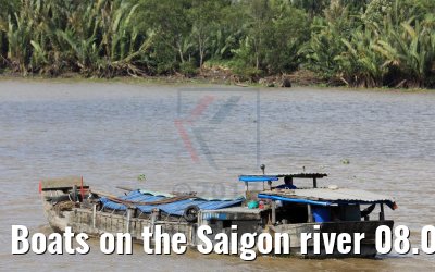 Boats on the Saigon river 08.04.2017