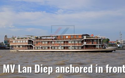 MV Lan Diep anchored in front of My Tho, Vietnam 08.04.2017