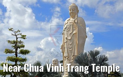Near Chua Vinh Trang Temple My Tho, Vietnam 08.04.2017