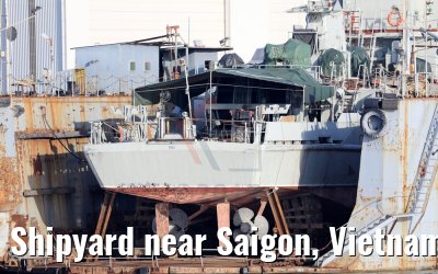 Shipyard near Saigon, Vietnam 08.04.2017