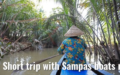 Short trip with Sampas boats near My Tho, Vietnam 08.04.2017