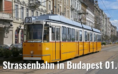 Strassenbahn in Budapest 01.04.2015