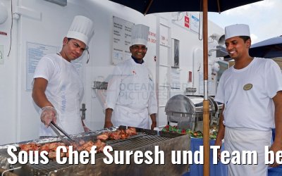 Sous Chef Suresh und Team beim BBQ MS Hamburg 31.01.2016
