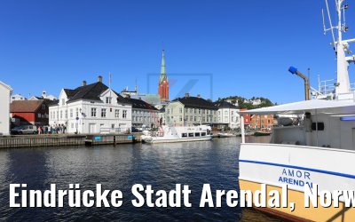 Eindrücke Stadt Arendal, Norwegen 06.06.2018