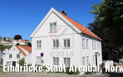 Eindrücke Stadt Arendal, Norwegen 06.06.2018
