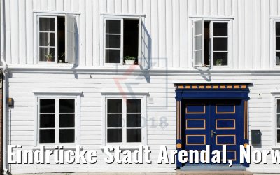 Eindrücke Stadt Arendal, Norwegen 06.06.2018
