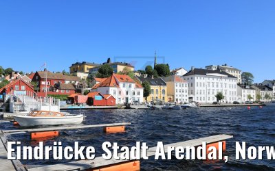 Eindrücke Stadt Arendal, Norwegen 06.06.2018