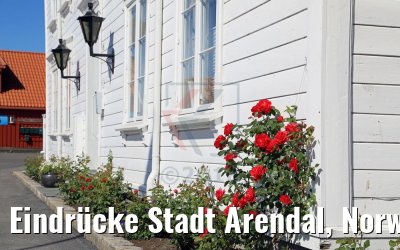 Eindrücke Stadt Arendal, Norwegen 06.06.2018