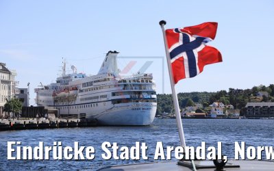 Eindrücke Stadt Arendal, Norwegen 06.06.2018