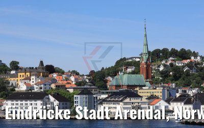 Eindrücke Stadt Arendal, Norwegen 06.06.2018