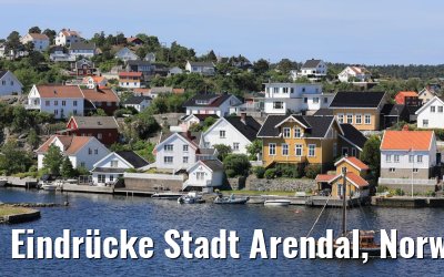 Eindrücke Stadt Arendal, Norwegen 06.06.2018