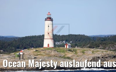 Ocean Majesty auslaufend aus Arendal 06.06.2018