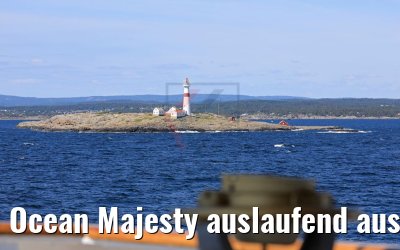 Ocean Majesty auslaufend aus Arendal 06.06.2018