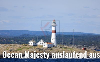 Ocean Majesty auslaufend aus Arendal 06.06.2018