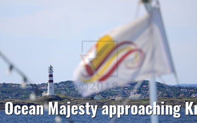 Ocean Majesty approaching Kristiansand, Norway 06.06.2018