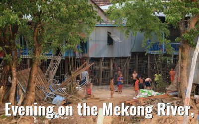 Evening on the Mekong River, Vietnam 09.04.2017