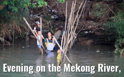 Evening on the Mekong River, Vietnam 09.04.2017