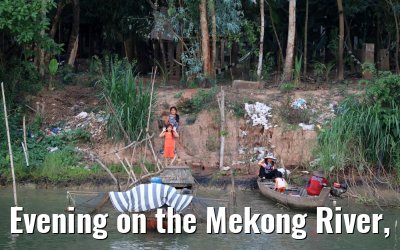 Evening on the Mekong River, Vietnam 09.04.2017