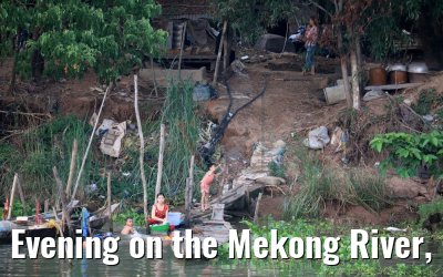 Evening on the Mekong River, Vietnam 09.04.2017