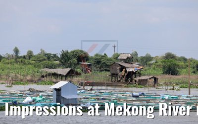 Impressions at Mekong River near Chau Doc, Vietnam 09.04.2017