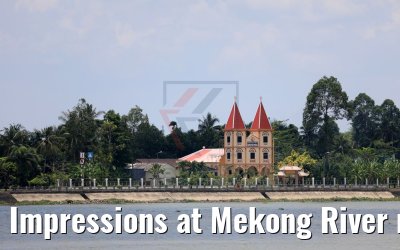 Impressions at Mekong River near Chau Doc, Vietnam 09.04.2017