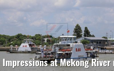 Impressions at Mekong River near Chau Doc, Vietnam 09.04.2017