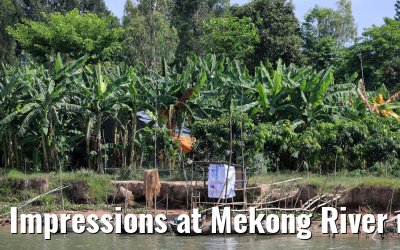 Impressions at Mekong River near Chau Doc, Vietnam 09.04.2017