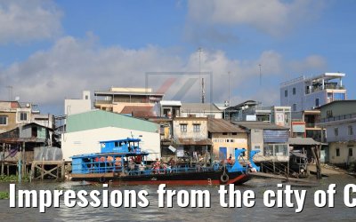 Impressions from the city of Cai Be from the waterfront 09.04.2017