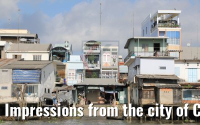 Impressions from the city of Cai Be from the waterfront 09.04.2017