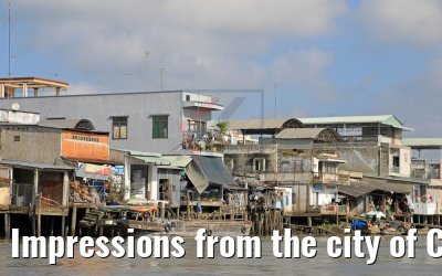 Impressions from the city of Cai Be from the waterfront 09.04.2017