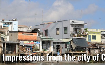 Impressions from the city of Cai Be from the waterfront 09.04.2017