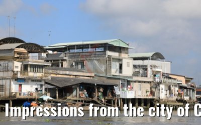 Impressions from the city of Cai Be from the waterfront 09.04.2017