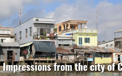 Impressions from the city of Cai Be from the waterfront 09.04.2017