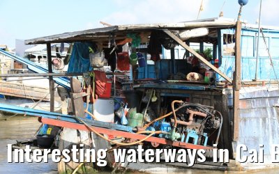 Interesting waterways in Cai Be, Vietnam 09.04.2017
