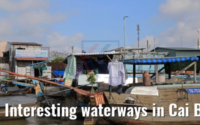 Interesting waterways in Cai Be, Vietnam 09.04.2017