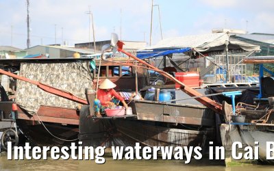Interesting waterways in Cai Be, Vietnam 09.04.2017
