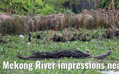 Mekong River impressions near Cai Be, Vietnam 09.04.2017