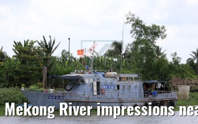 Mekong River impressions near Cai Be, Vietnam 09.04.2017