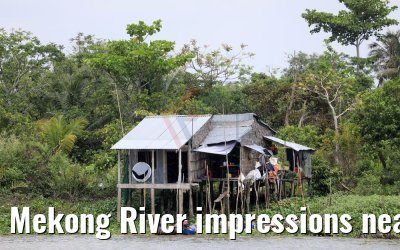 Mekong River impressions near Cai Be, Vietnam 09.04.2017