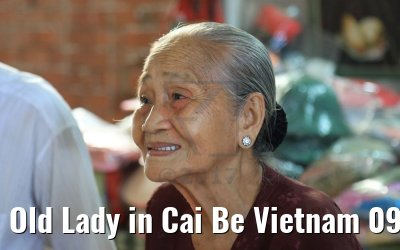 Old Lady in Cai Be Vietnam 09.04.2017