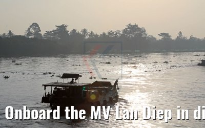 Onboard the MV Lan Diep in direction of Cai Be, Vietnam 09.04.2017