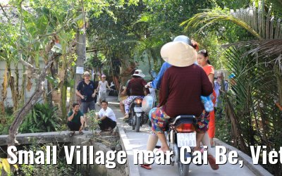 Small Village near Cai Be, Vietnam 09.04.2017