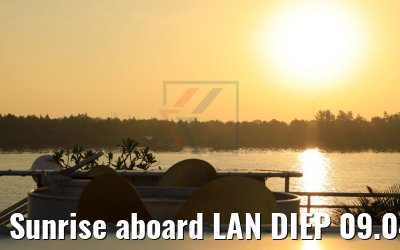 Sunrise aboard LAN DIEP 09.04.2017