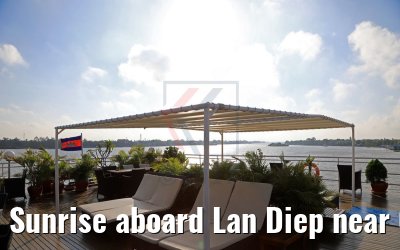 Sunrise aboard Lan Diep near Cai Be, Vietnam 09.04.2017